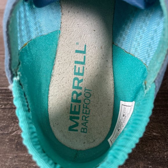 Merrell Pace Glove Womens 8 Caribbean Sea Barefoot Running Shoes J89536 - Picture 7 of 10
